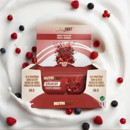 Crunchy fruits rouges