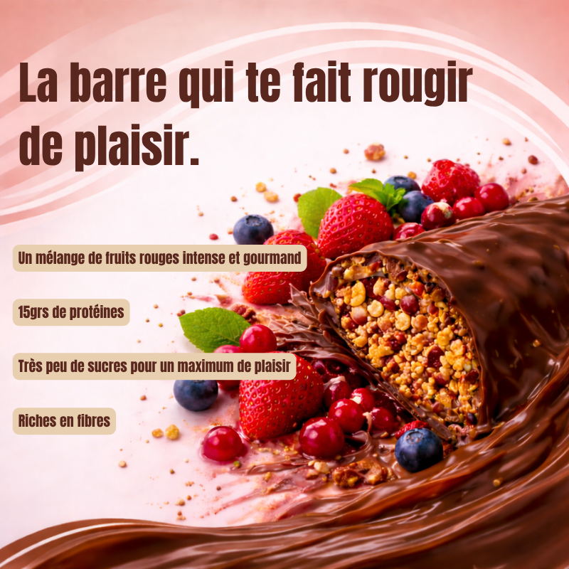 Crunchy fruits rouges